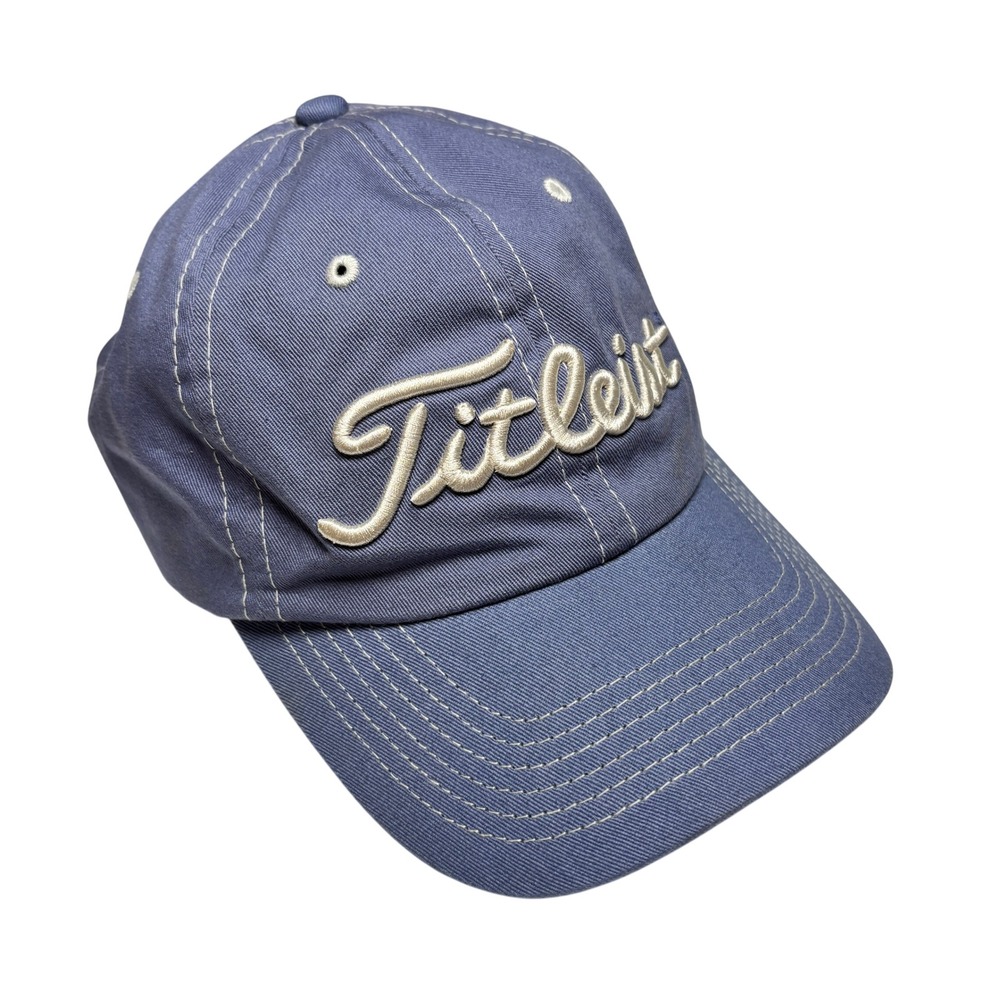Titleist Mens Cotton Baseball Cap Golf Dad Hat Adjustable OSFM Dusty Blue